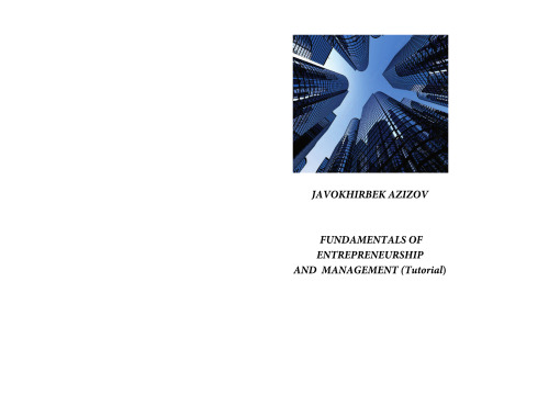 Fundamentals of Entrepreneurship and Management (Tutorial)