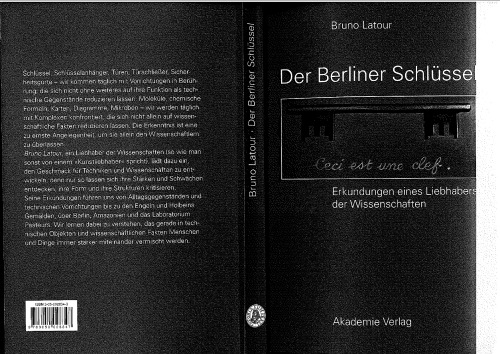 Der Berliner Schlüssel. Erkundigungen eines Liebhabers der Wissenschaften