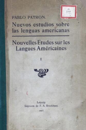 Nuevos estudios sobre las lenguas americanas : Origen del kechua y del aimará