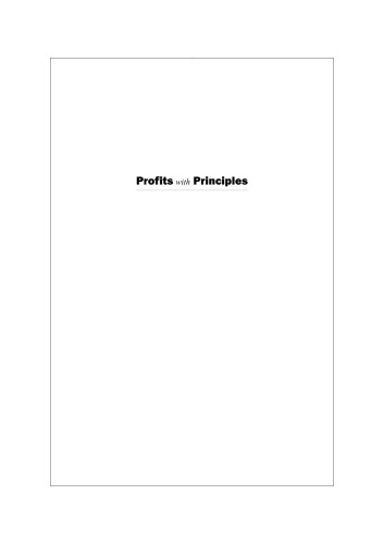 Profits with Principles: Seven Strategies for Delivering Value with Values