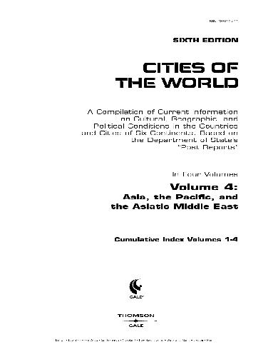 Cities of the World. Asia and Pacific
