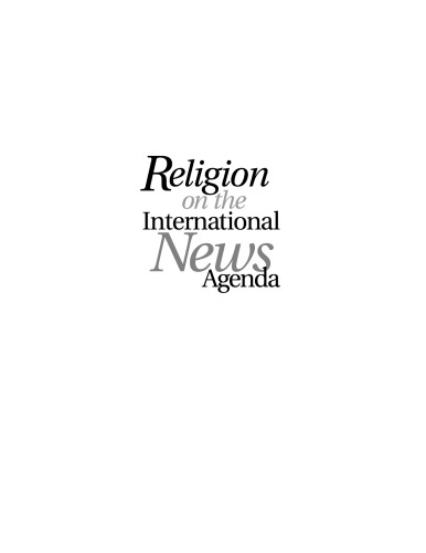 Religion on the International News Agenda