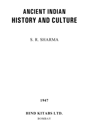 Ancient Indian History And Culture