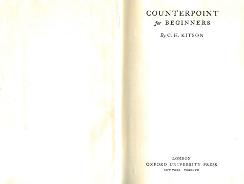 COUNTERPOINT for Beginners