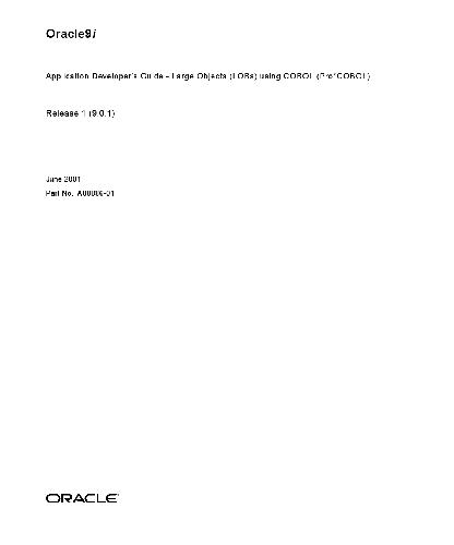 Oracle 9i. Application Developers Guide - Large Objects (LOBs) using COBOL (Pro COBOL)