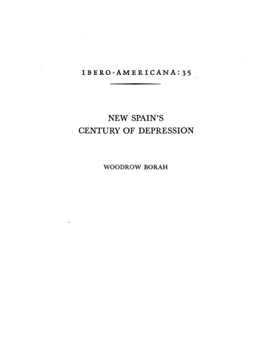 New Spain's century of depression