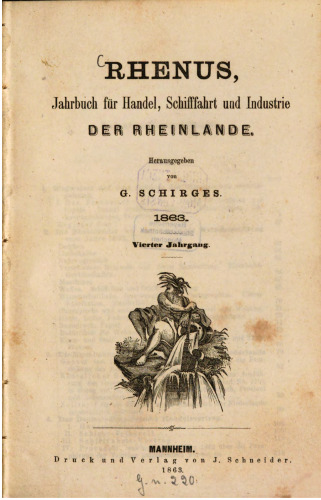 Rhenus, Jahrbuch für Handel, Schifffahrt und Industrie der Rheinlande