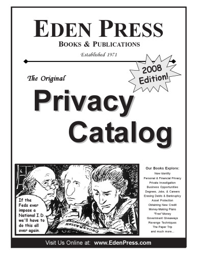 Eden Press - The Original Privacy Catalog - 2008 Edition