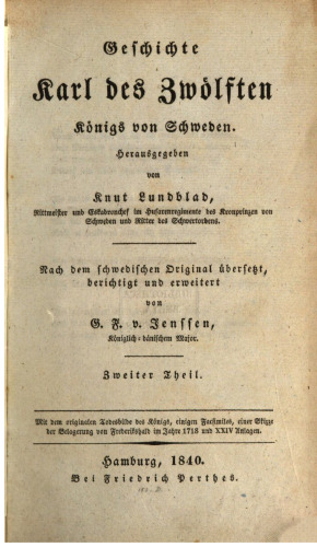 Geschichte Karl des Zwölften, Königs von Schweden