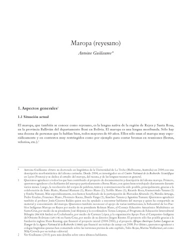 Maropa (reyesano, Takana)