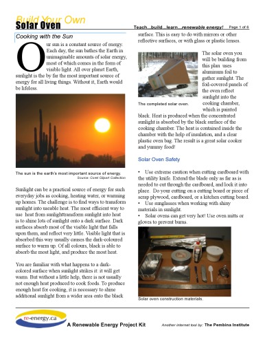 Solar oven