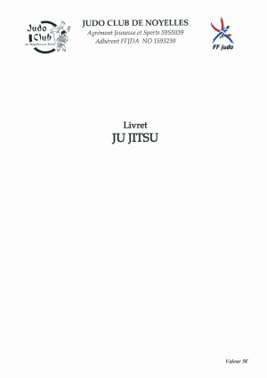 Livret Ju Jitsu