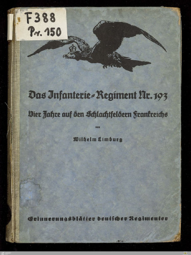 Geschichte des Infanterie-Regiments Nr. 193