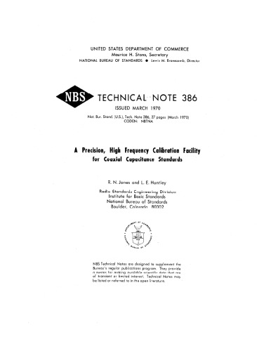 A Precision, High Frequency Calibration Facility for Coaxial Capacitance Standards