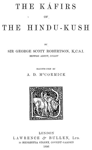 The Káfirs and the Hindu-Kush