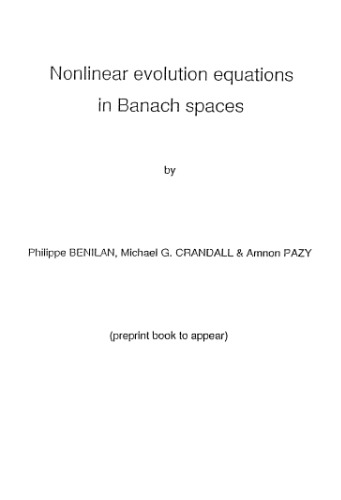 Nonlinear evolution equations in Banach spaces