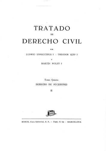 TRATADO DE DERECHO CIVIL (D.Sucesiones Tomo 5- Vol. II)