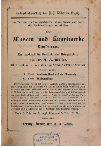 Hamburg. Ein Führer durch die Stadt und ihre Umgebungen