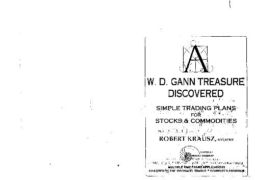 W.D.Gann Treasure Discovered