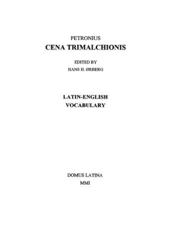 Cena Trimalchionis: Latin-English Vocabulary