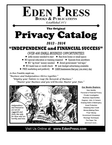 Eden Press Privacy Catalog - 2013-2014 Edition