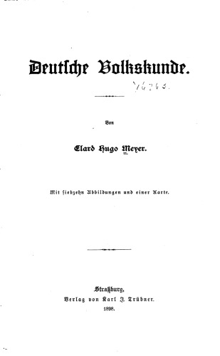 Deutsche Volkskunde