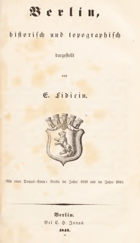 Berlin, historisch und topographisch betrachtet