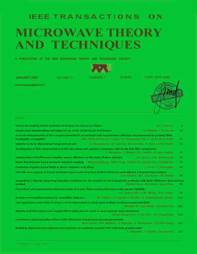 IEEE MTT-V051-I01A (2003-01)