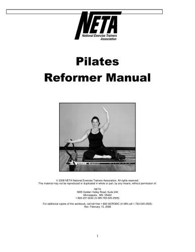 Intro to Teaching Reformer Pilates / Введение в обучение Реформеру Пилатеса
