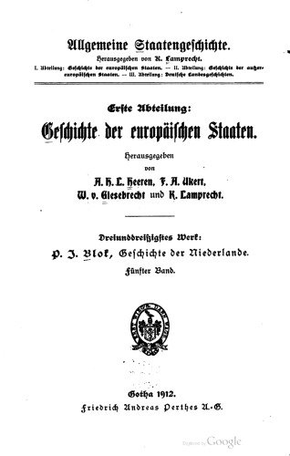 Geschichte der Niederlande / Bis 1702