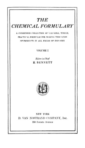 The Chemical Formulary