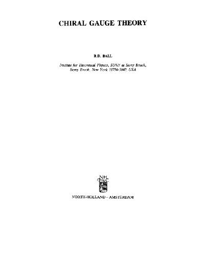 Chiral gauge theory