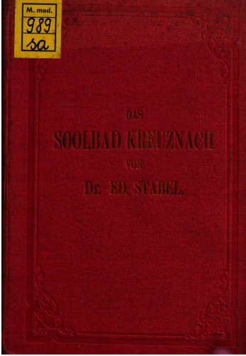 Das Sool-Bad Kreuznach für Ärzte dargestellt