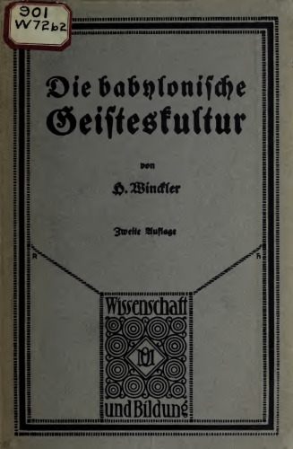 Die babylonische Geisteskultur