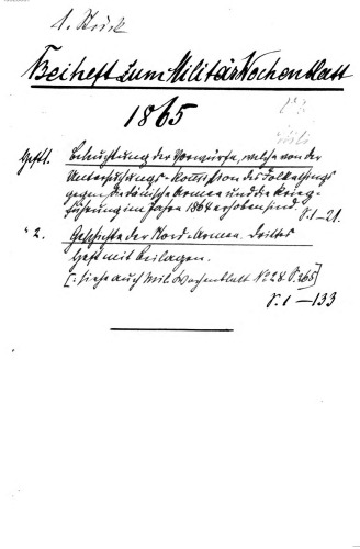 Beihefte zum Militär-Wochenblatt