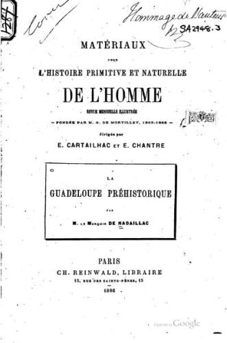 La Guadeloupe préhistorique