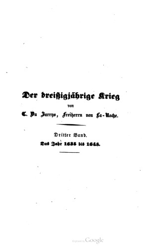 Das Jahr 1635 bis 1648