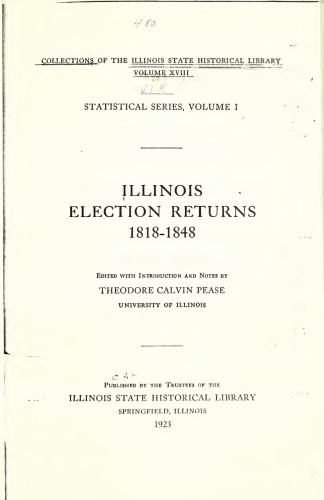 Statistical Series (Illinois Election Returns 1818-1848)