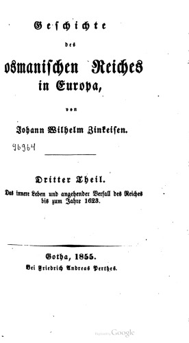 Das innere Leben und angehender Verfall des Reiches bis zum Jahre 1623
