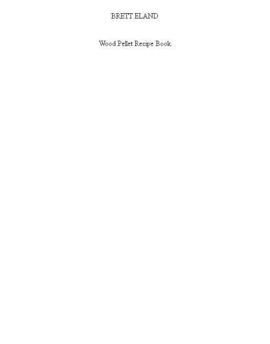 WOOD PELLET RECIPE BOOK
