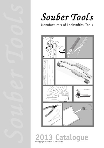 Souber Locksmith Tools 2013 Catalogue