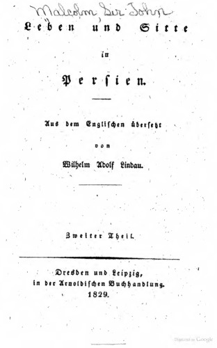Leben und Sitte in Persien