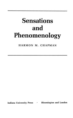 Sensations and Phenomenology