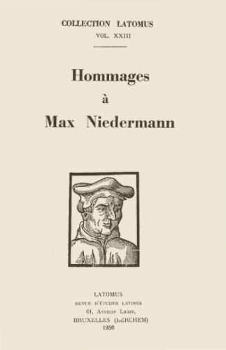 Hommages à Max Niedermann