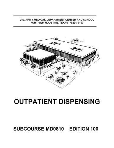 Outpatient Dispensing MD0810