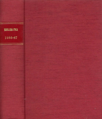 Emblematica : an interdisciplinary journal for emblem studies 1986 and 1987
