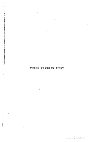 Three Years in Tibet
