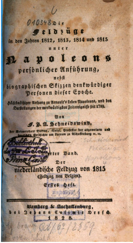 Der niederländische Feldzug von 1815 (Feldzug in Belgien)