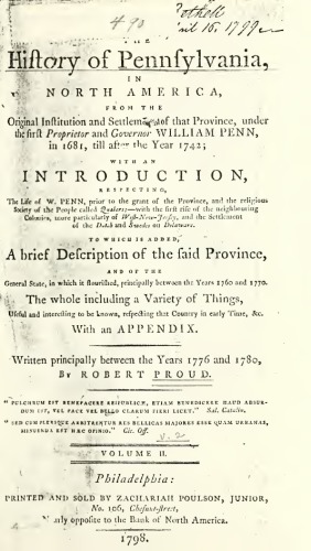 The History of Pennsylvania in North America