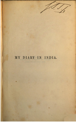 My Diary in India, in the Year 1858-9